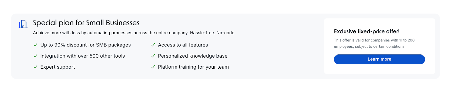 Pipefy pricing plan for small businesses
