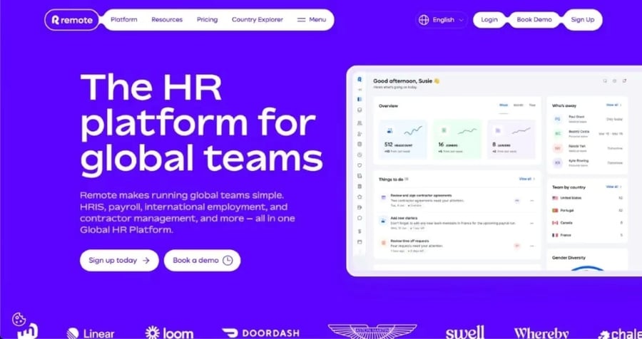  Screenshot of Remote’s Homepage