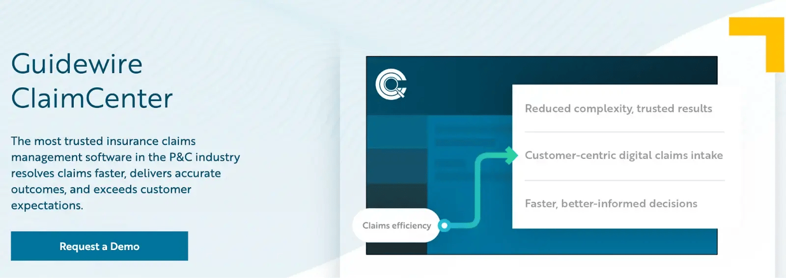 Screenshot of Guidewire’s homepage