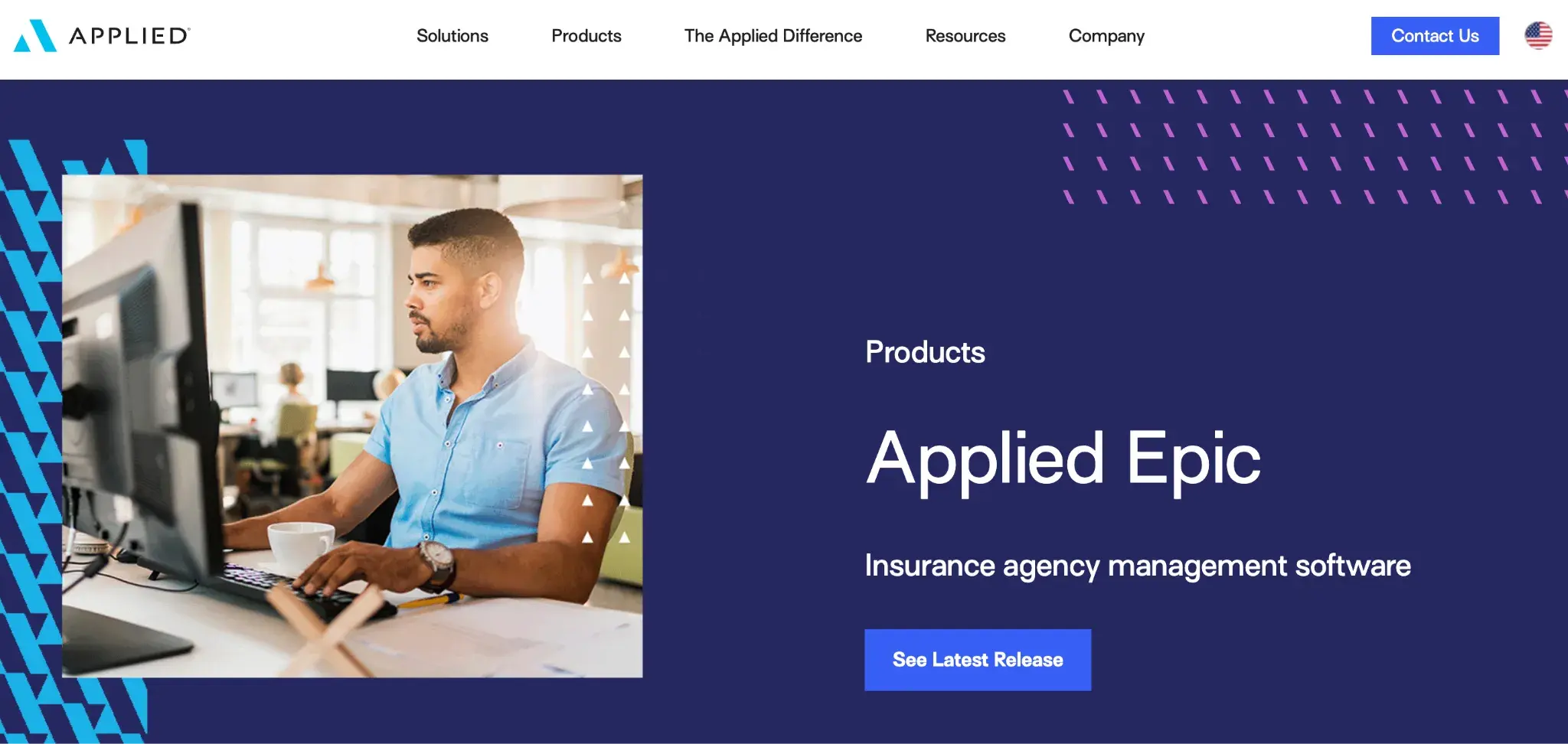 Applied Epic homepage screenshot post-migration