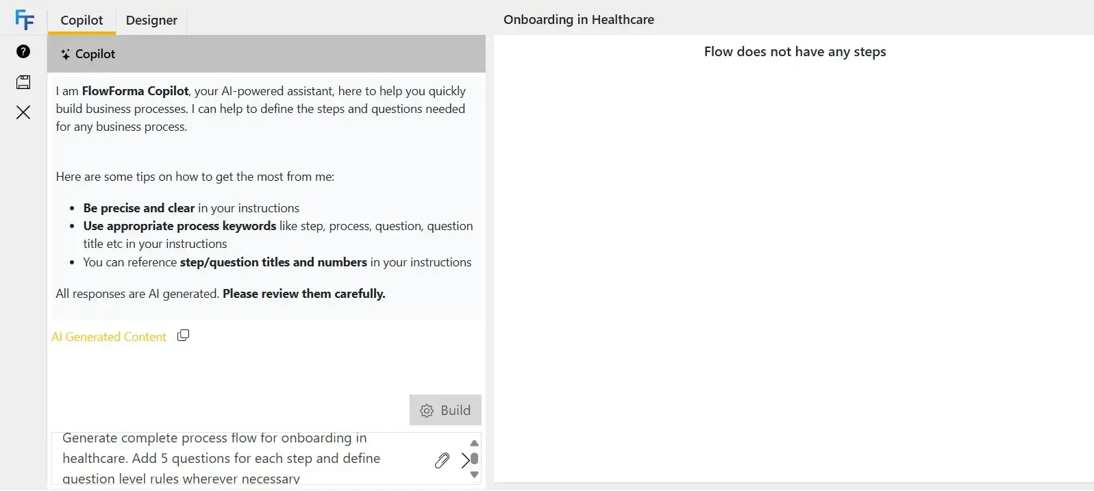 FlowForma onboarding workflow automation demo