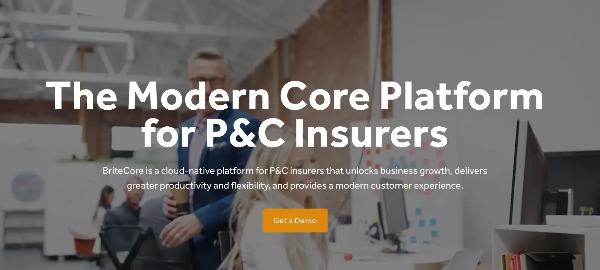 BriteCore homepage screenshot