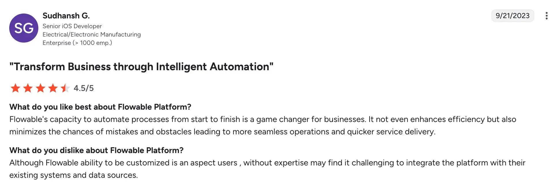 Enterprise workflow automation integration overview