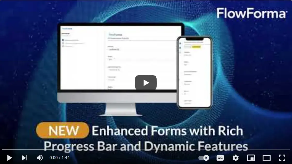 FlowForma form automation video demonstration