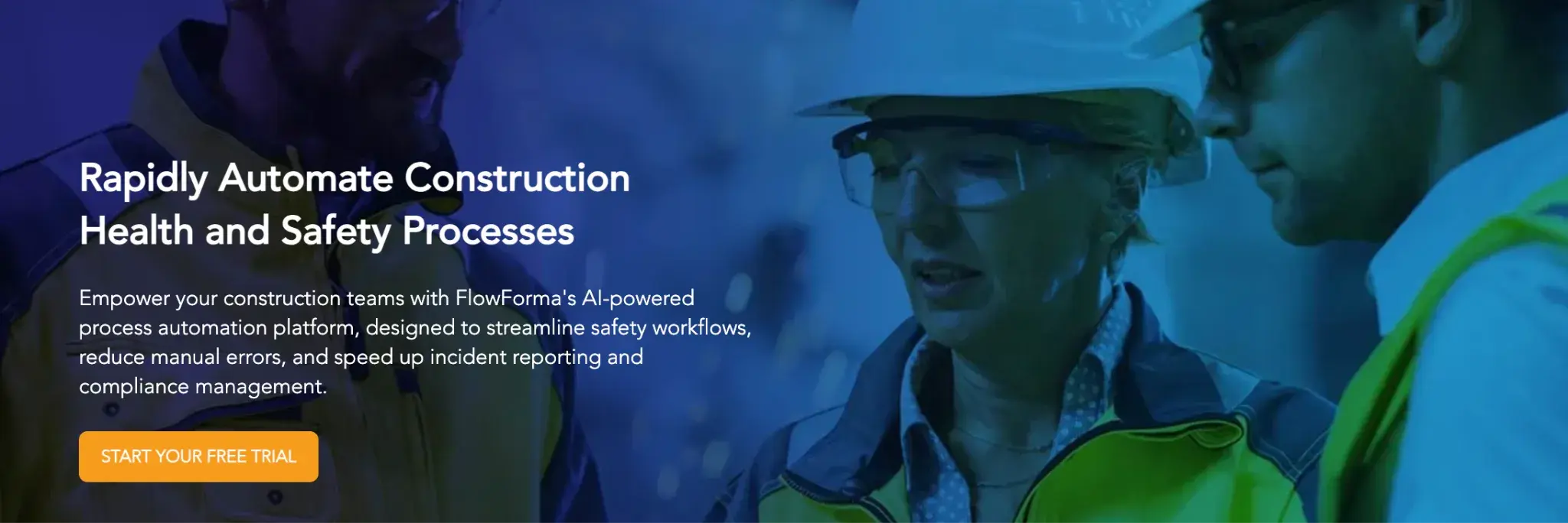 Screenshot of FlowForma’s Health & Safety page