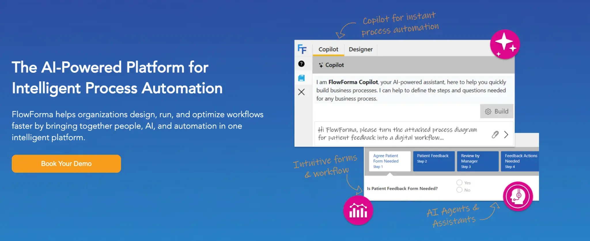 FlowForma homepage screenshot for exploration