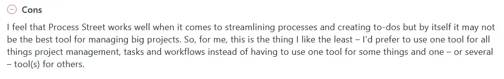 G2 review checklist design for Process Street
