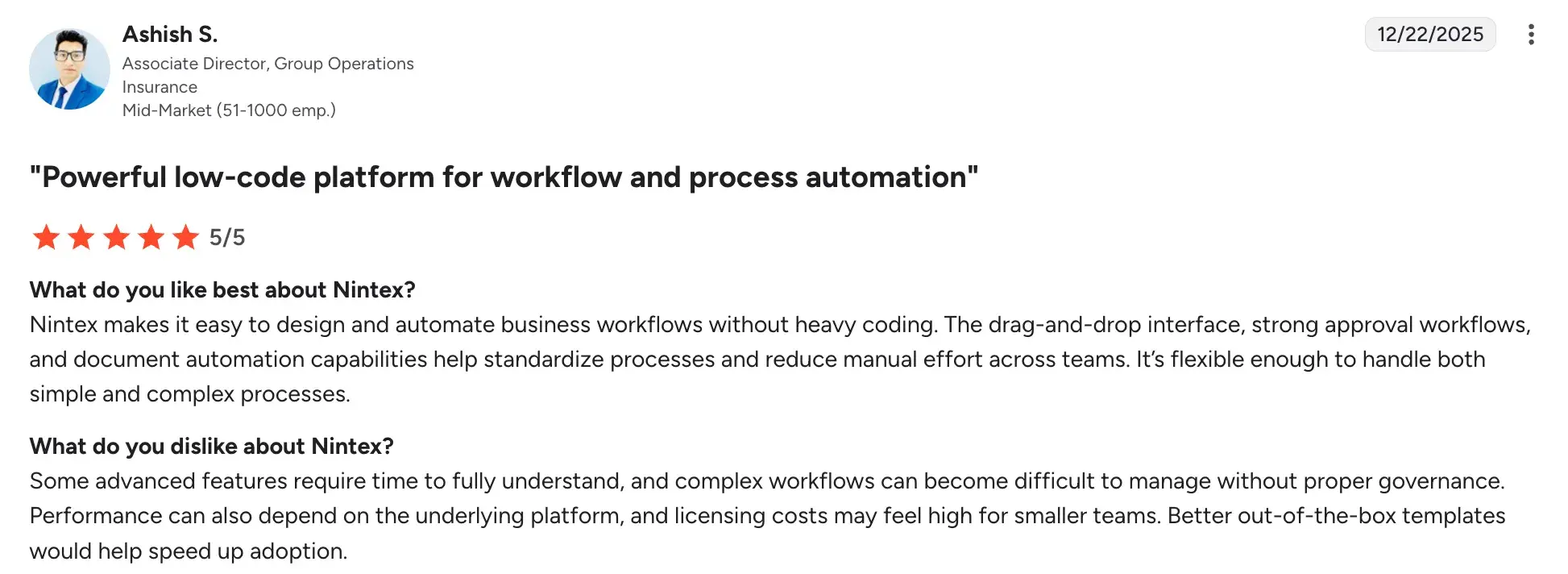 Ideal use cases for Nintex software