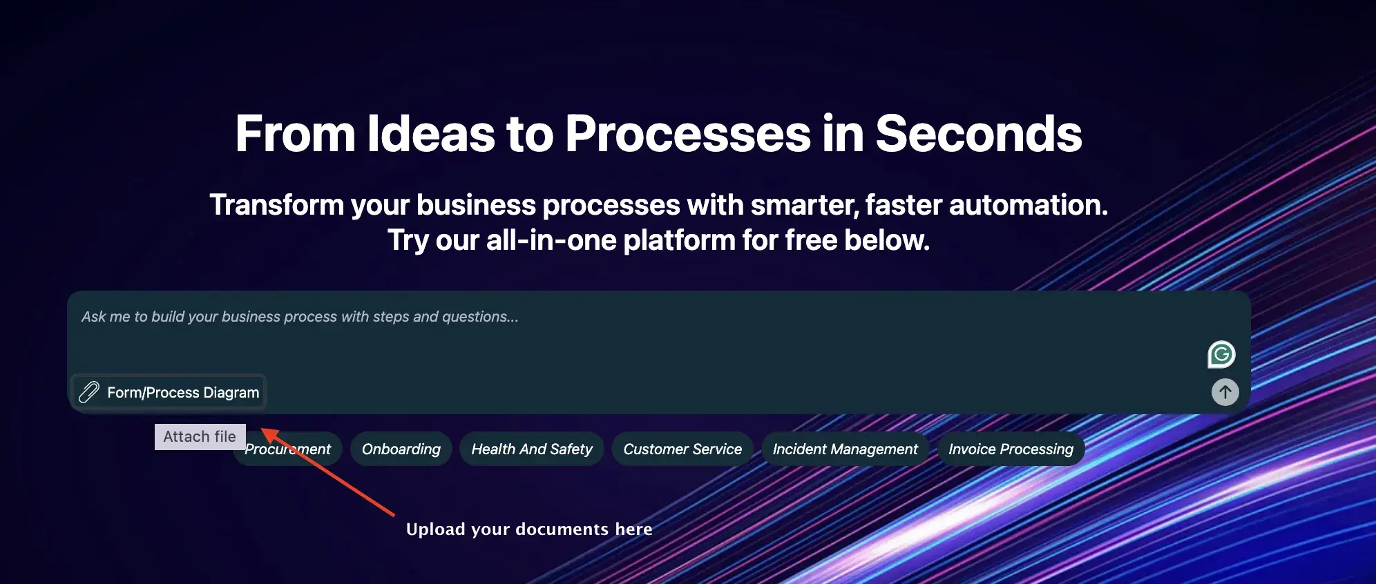 Screenshot of FlowForma Playground