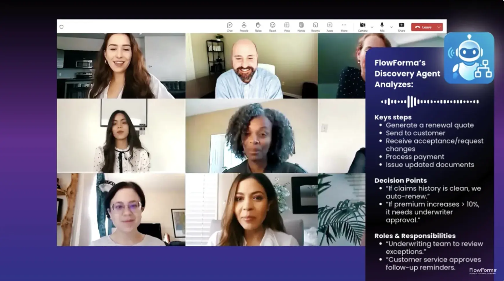 YouTube video screenshot of FlowForma’s process Discovery Agent