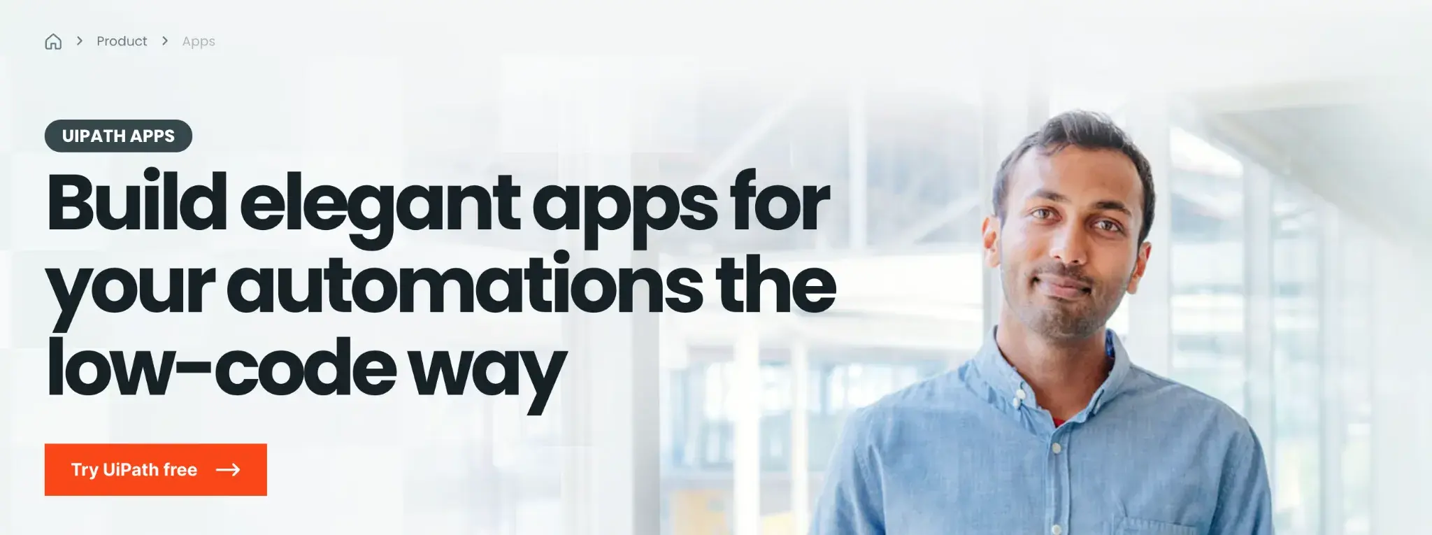 Screenshot of UiPath’s homepage