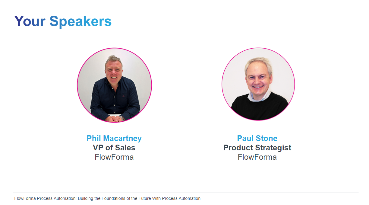 Speakers: Philip Macartney and Paul Stone  at The Construction Executive Virtual Roundtable