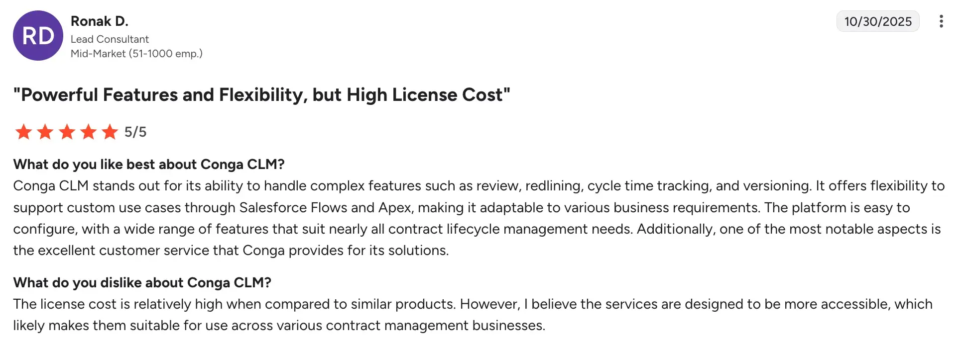 Implementation complexity for organisations diagram