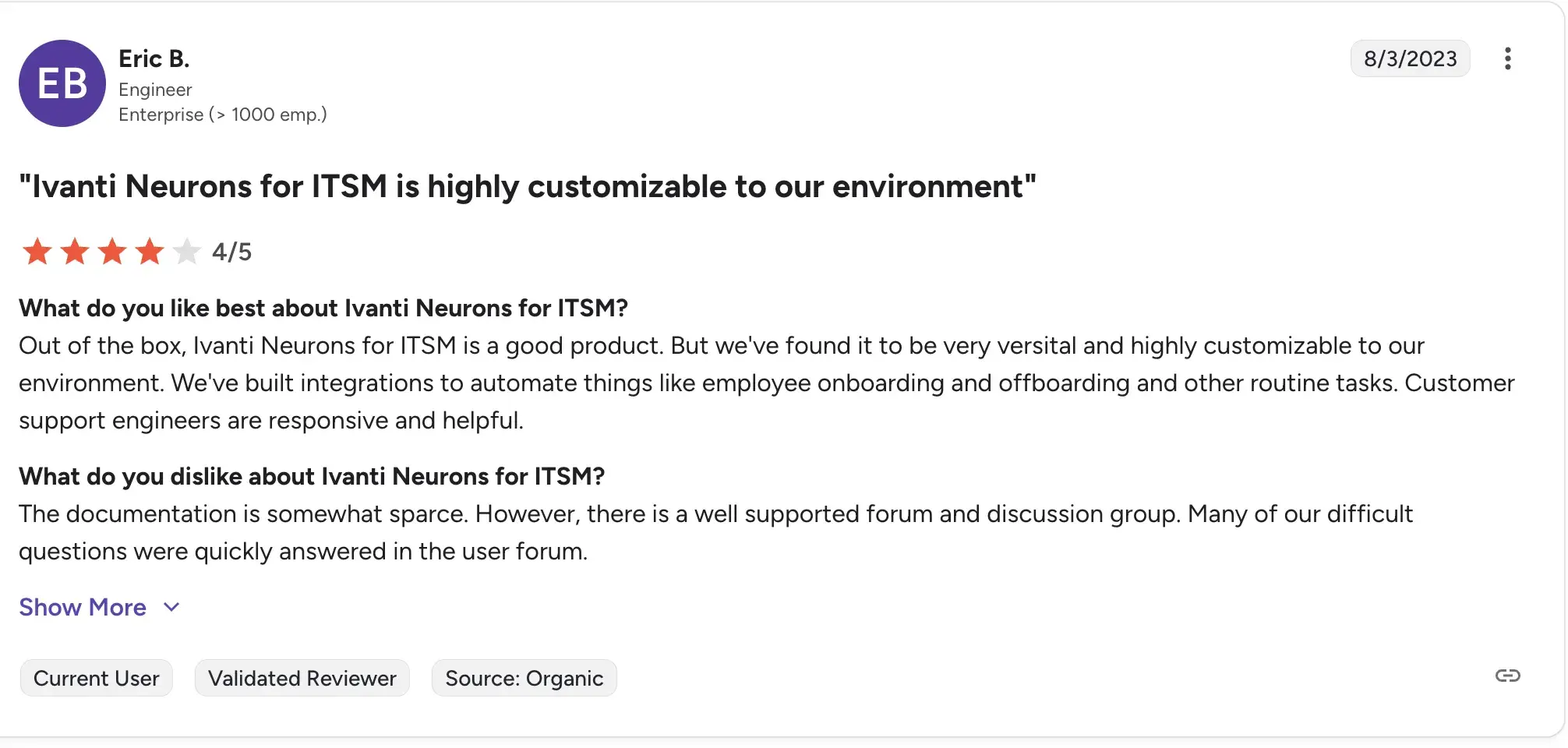 Ivanti Neurons for ITSM logo