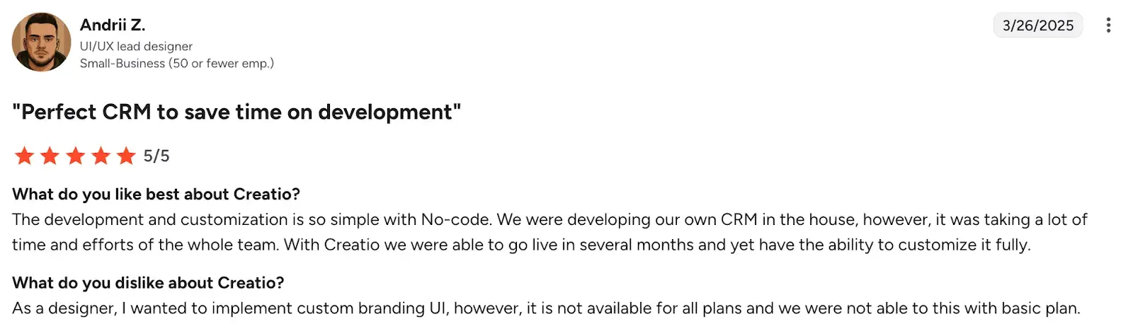 No-code interface promoting team adoption