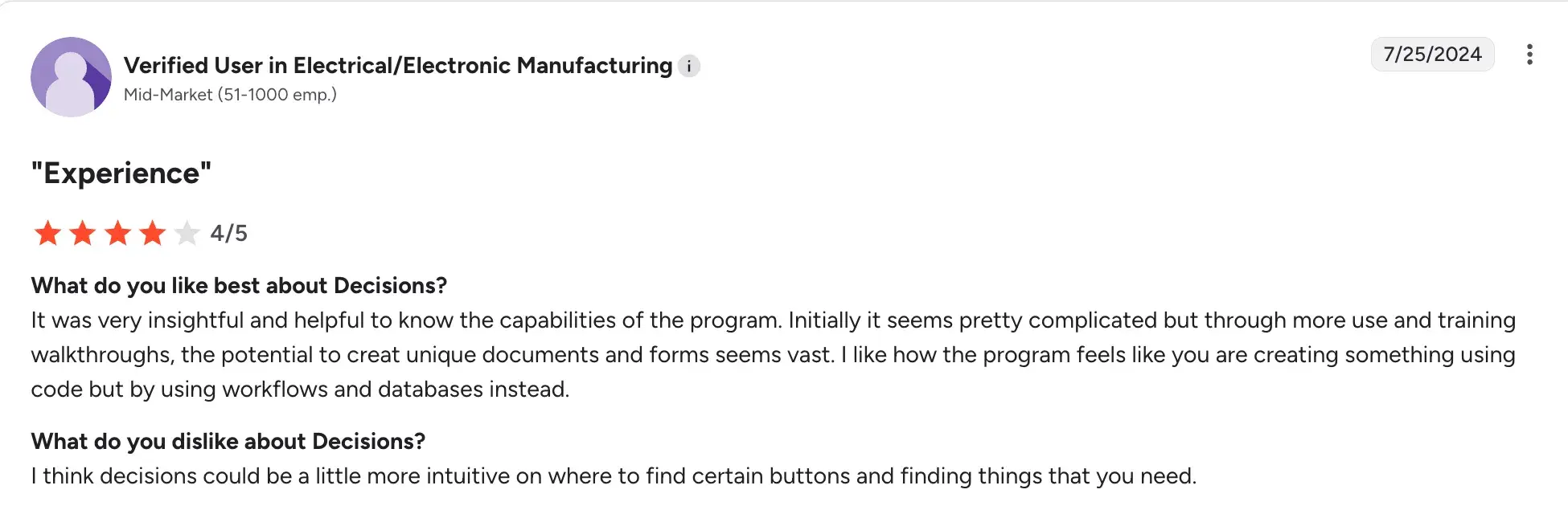 Nutrient workflow illustrating noticeable learning curve