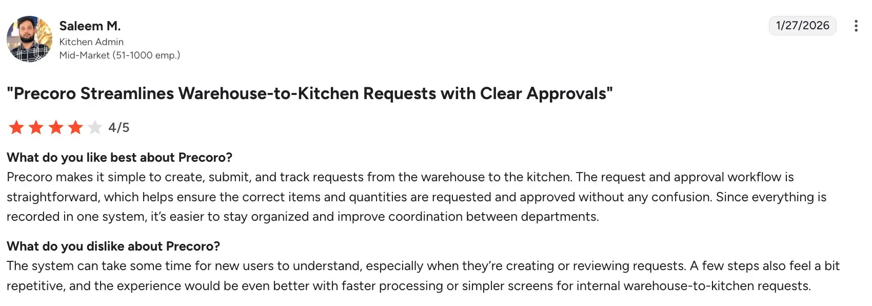 Precoro interface showcasing approval workflows