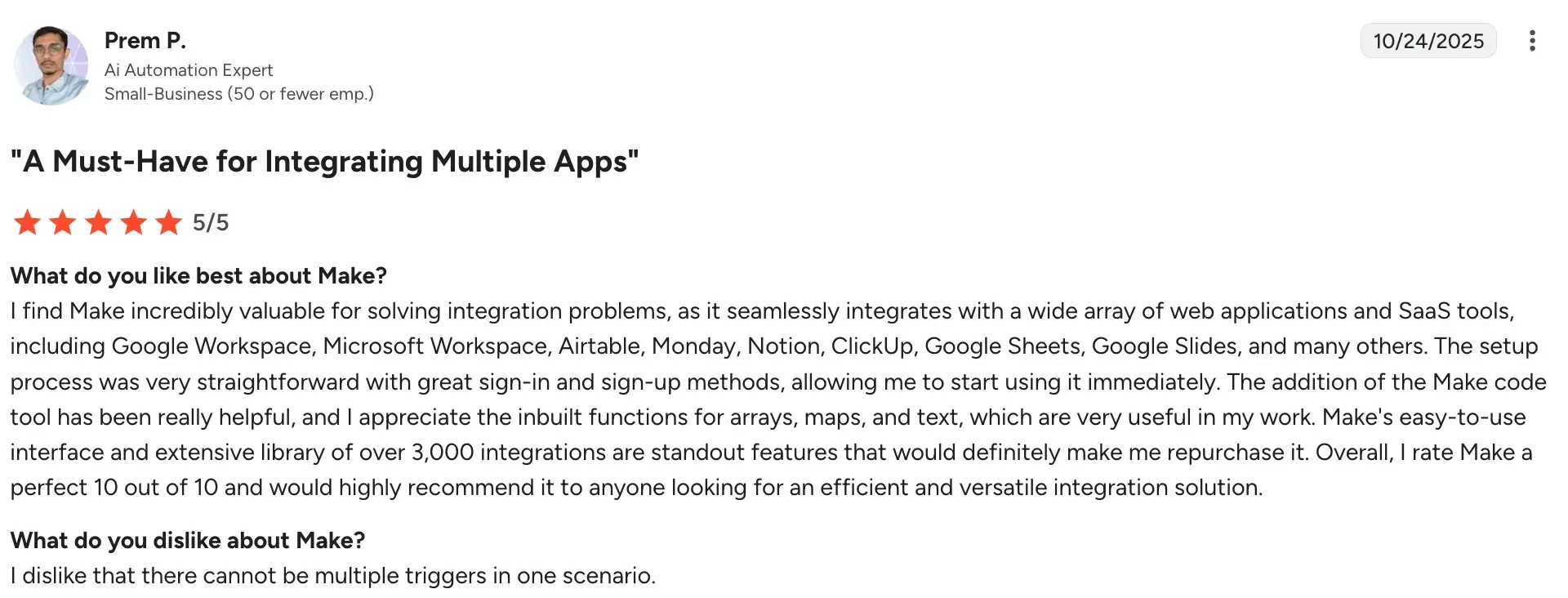 Pricing structure with integration options overview