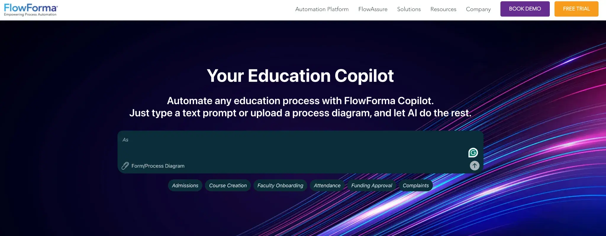 Screenshot of ProcessMaker's homepage layout
