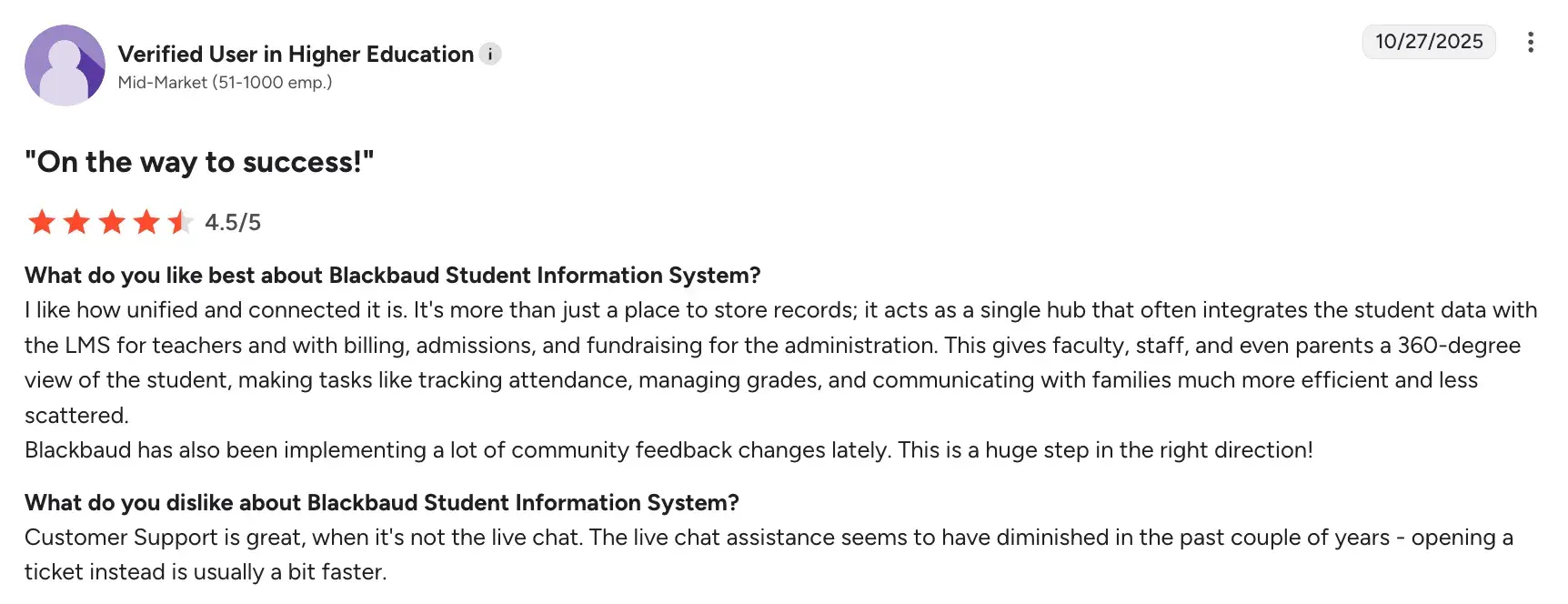 Blackbaud EMS benefits for education admissions