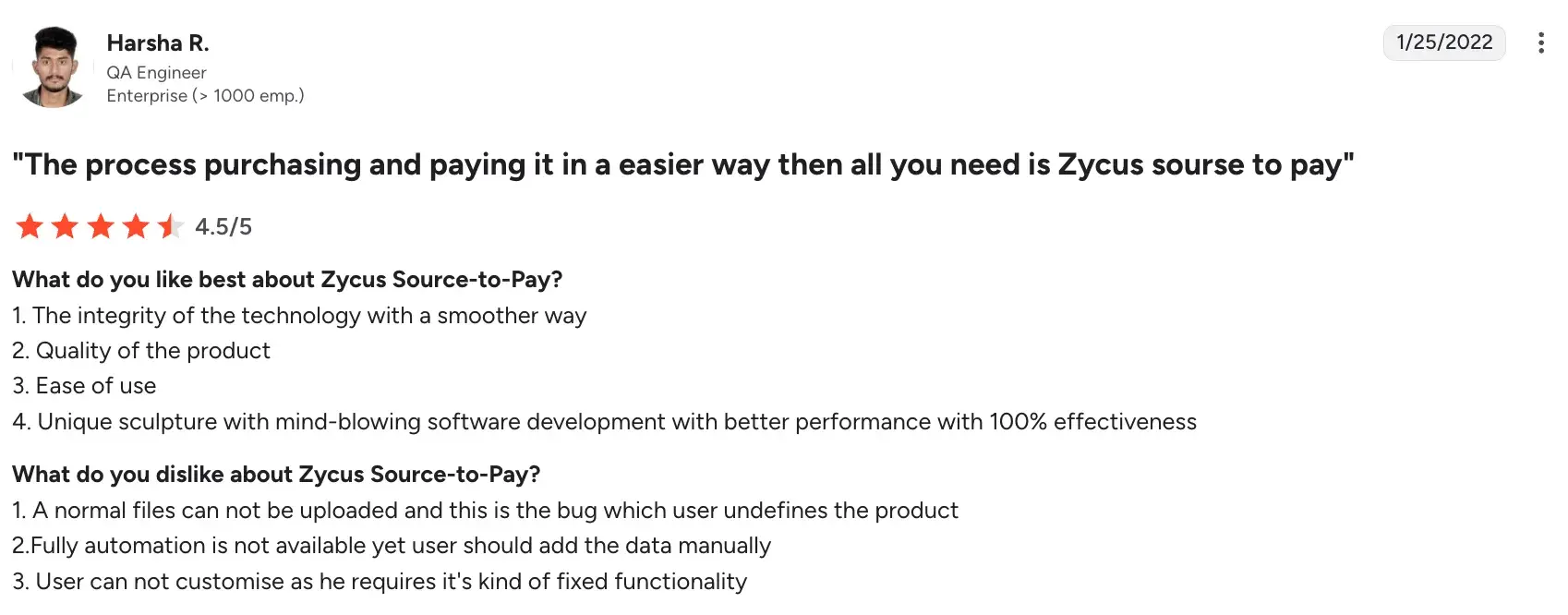 Zycus homepage displaying technical issues notice