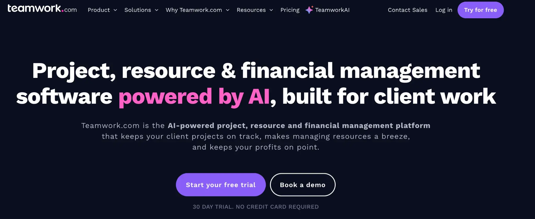 Teamwork platform products for developers