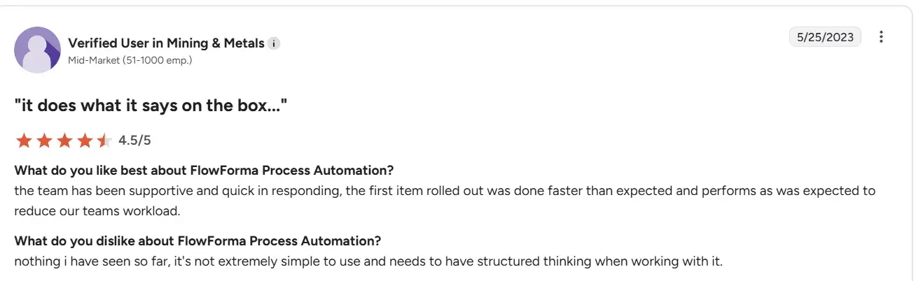 Structured process design flowchart