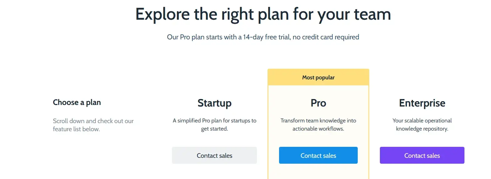 Snapshot of three customized pricing tiers