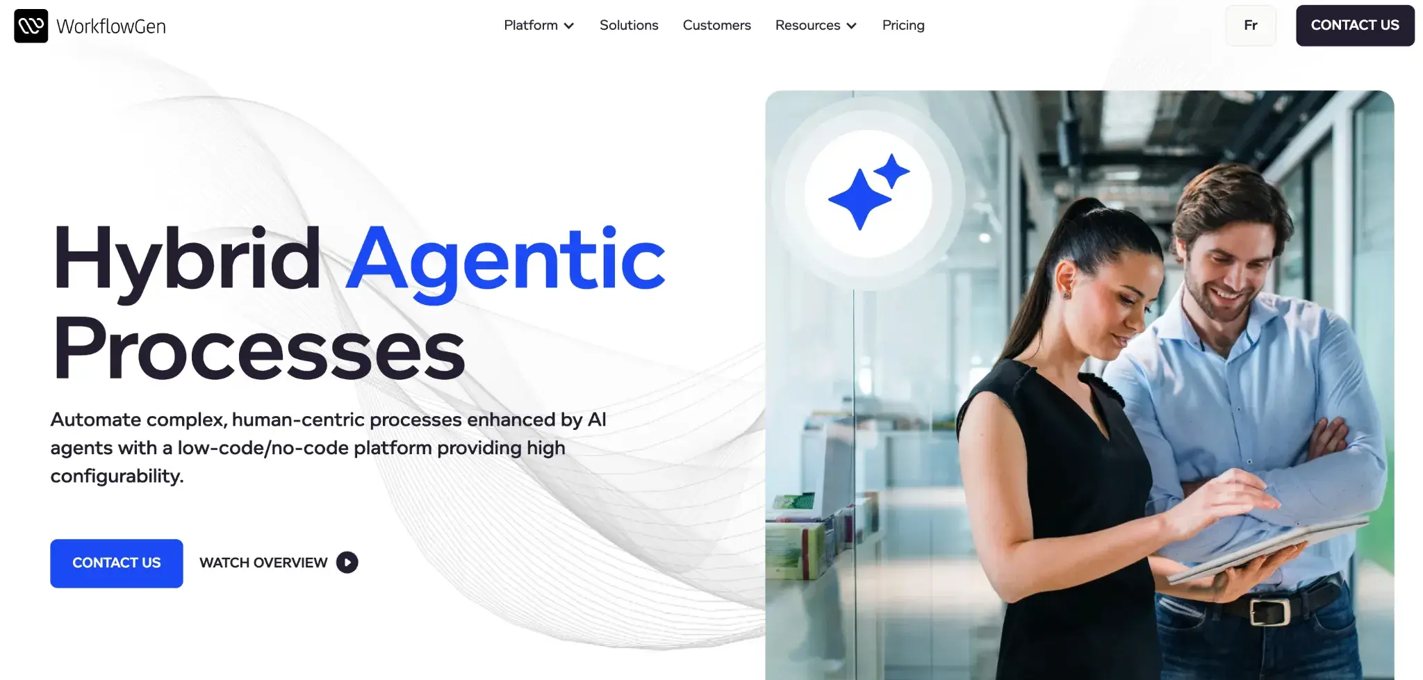 WorkflowGen homepage for process automation