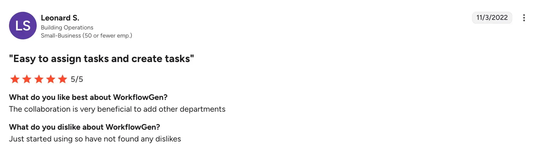 WorkflowGen features: easy development, reliable support