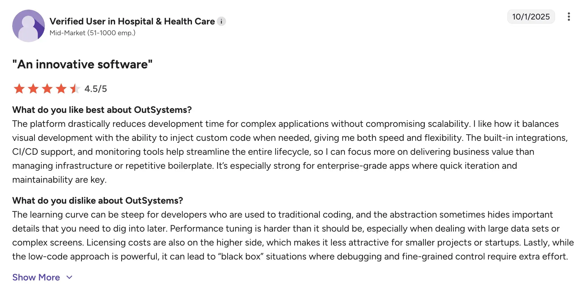 Zoho Creator interface for small businesses